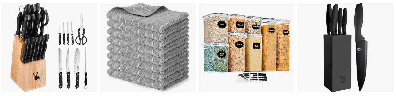Enlace de afiliados Amazon. Productos de cocina